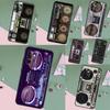 Retro Black Boombox Case For Samsung Galaxy A55 A15 A35 A56 A06 A16 A26 A36 A32 A52 A13 A33 A53 A14 A34 A54 A17
