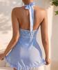 Sexy Nightdress Woman Lingerie For Sex Crotchless Backless  Hollow Open Bra Body Dress Erotic Costumes Babydoll Underwear