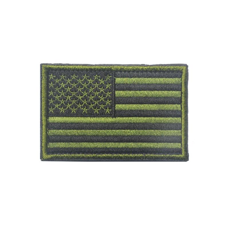Amerikaanse vlag patch, geborduurd stoffen patch met klittenband, decoratieve badge voor buiten, geschikt voor kleding en rugzakken, 8 x 5 cm