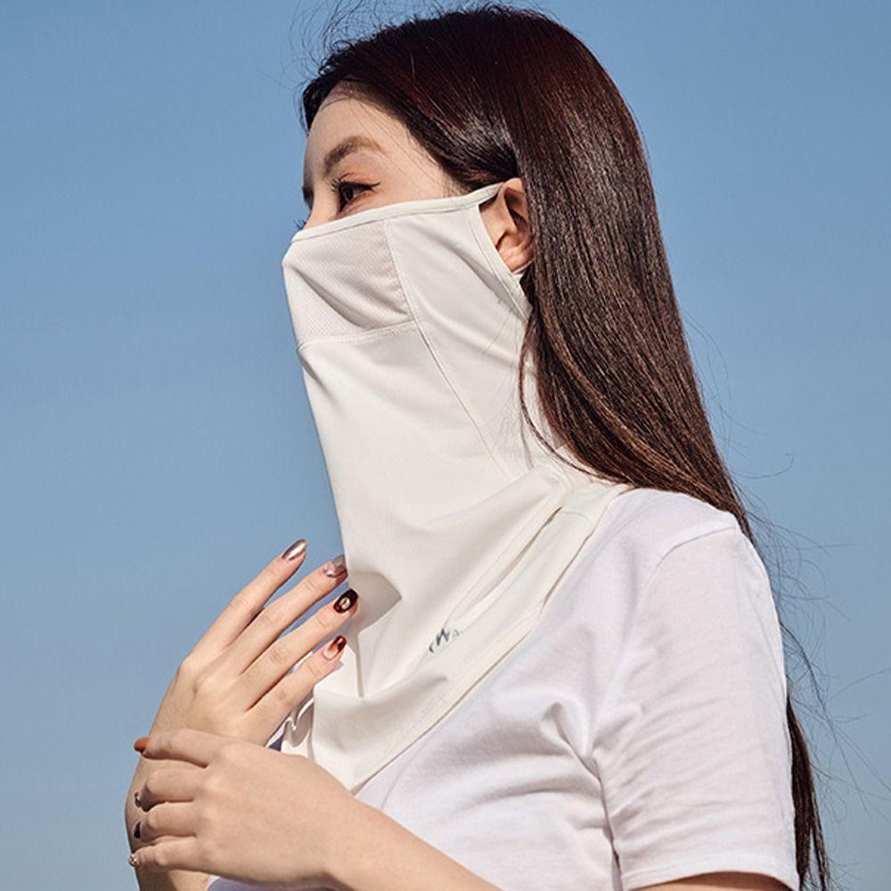 Scarves Sunscreen Veil Ice Silk Womne Neckline Mask Men Fishing Face Mask Summer Sunscreen Mask