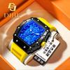 Quartz Watch Men'S Automatic Waterproof Spring Calendar Watch Barrel Type Hollow Fashion