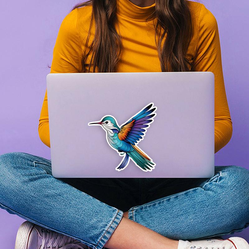 JT119#14x14cm Creative Colorful Bird Stickers, Car Stickers, Motorcycle Stickers, Notebook Stickers, Refrigerator Stickers