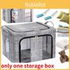 66l Storage Folding Box Made Of Thick Fabric Steel Frame Wardrobe Organizer