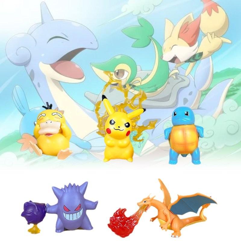 Character 5pcs Pvc Toy Doll Model Decoration Ornaments Gift Christmas