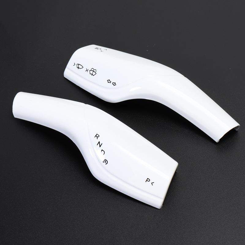 

Car Column Carbon Fiber Shift Knob Cover Steering Wheel Shift Protection Cover For Tesla Model 3 2019-2022 Model Y 2019-2023