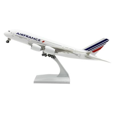 Maßstab 1/240 Miniatur-Flugzeugspielzeug Flugzeug 30cm Air France A380 Airways für Jungen Flugzeugmodellbausatz (Mit Stand) Luftfahrt