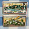 Japanese Scenery Hokkaido ShiretokoTateyama Kurobe Alpine Route Tourist Map Refrigerator Magnet World Heritage Design Set 2 Souvenir