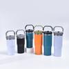 Stainless Steel Thermos Cup 30oz Large Capacity with Straw Cover Portable Car Mug for Travel