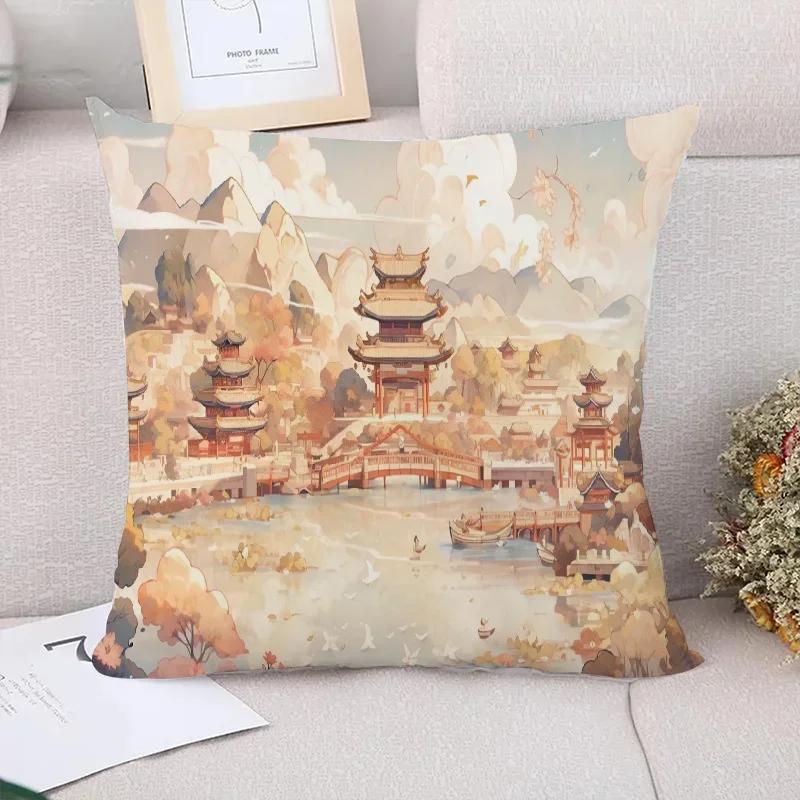 Chinese Style Children's Cushion Cover Decorative Pillowcase  Case x Pillow Cases Home Decoration Accessories Cushions