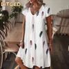 Fashion Summer Spring Short Sleeve V-Neck Casual Dresses International Design