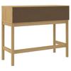 FLORO Console Table Wax Brown 89.5 X 36.5 X 73 Cm Solid Pine Wood