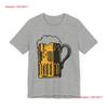 POP Culture Classics Got Beer Jersey  T Shirt Vintage Washed Versatile Unisex Stylish Designer Clothes Soft Fashion Casual