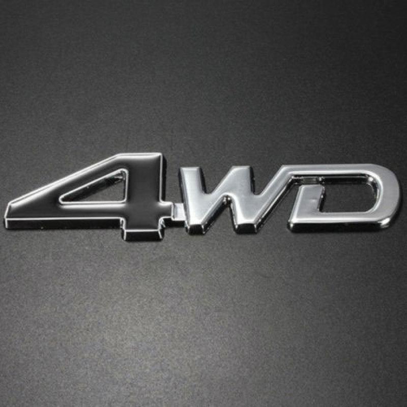 4wd Car Badge Metal Sticker Decal For Jeep Cherokee Wrangler Willys Renegade 4x4