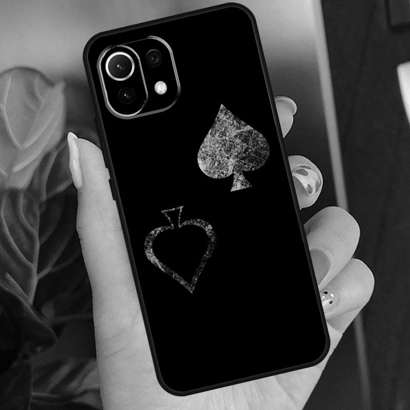 Ace of Spades Poker Case For POCO F5 X3 X5 Pro F4 X4 F3 C65 M5s Cover For Xiaomi 13T 14 Pro 11T 12T 12 13 Lite