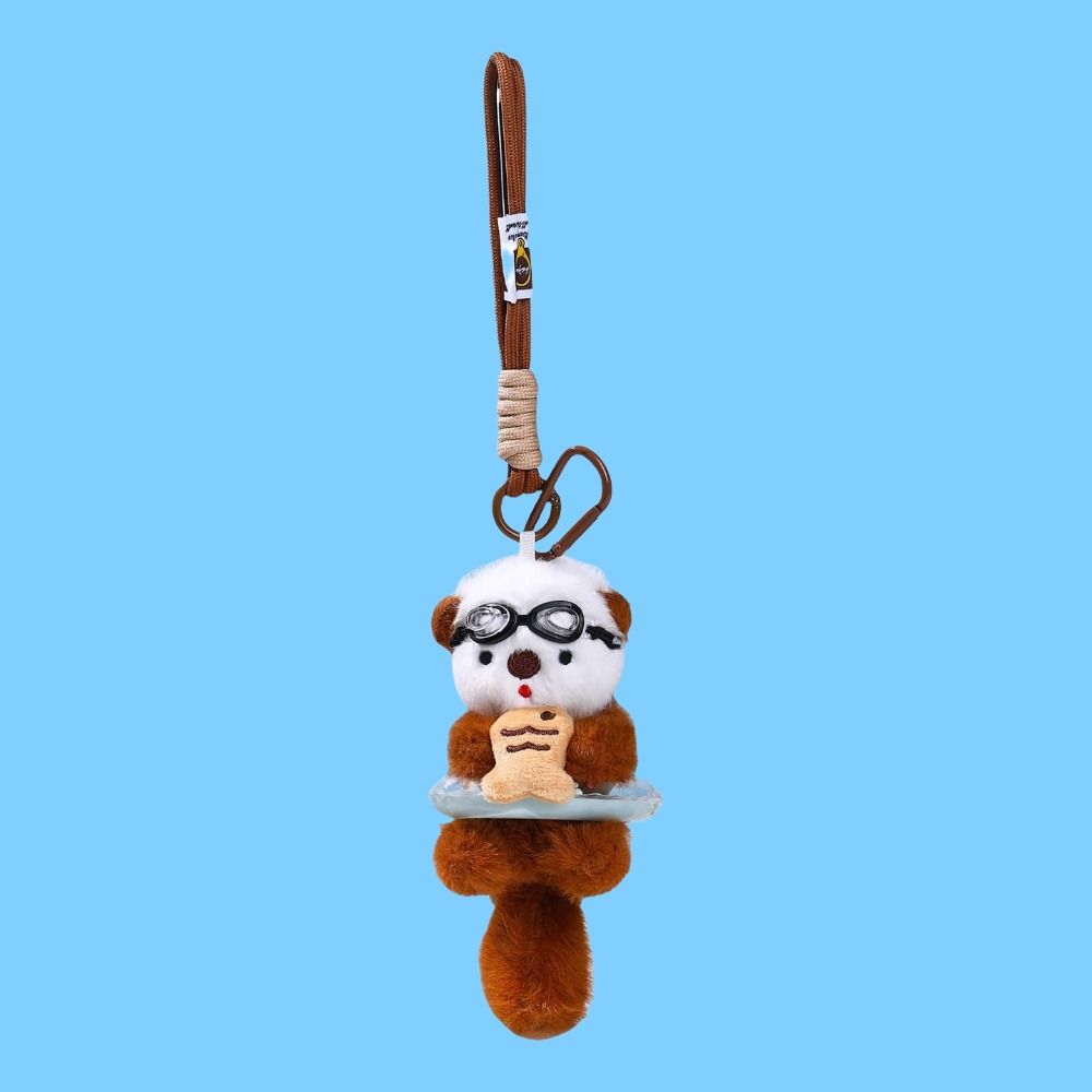 Animals Doll Plush Otter Bag Pendant Decorations Panda Puppy Plush Doll  Children