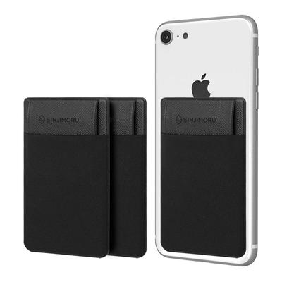 Sinjimoru Notebook Type Card SUICA PASMO Card Holder Purse Case Compatible with Smartphone Back Card Shinjipochi Flap Black Case, iPhone, Android,