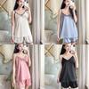 Ladies Silk Sleepwear Set With Vneck Sleeveless Pajamas And Shorts For Home And Lounge