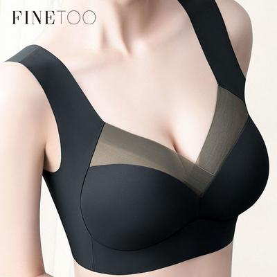 Sexy Tiefe V Bhs Frauen Patchwork Spitze Bralette L-3XL Plus Größe Wireless Bh Einfarbig Nahtlose Unterwäsche Dessous 2022