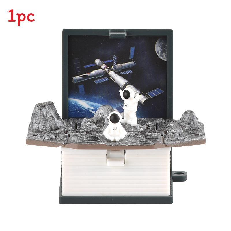 3d Pop Up Puzzle Book Keychain With Fortress Scene For Stress Relief And Creative Gift