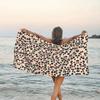Artistic Animals Cute Printed Beach Towel, Summer Animal Pattern Quick Dry Absorbent, Large Sand Free Travel Pool Essentials
