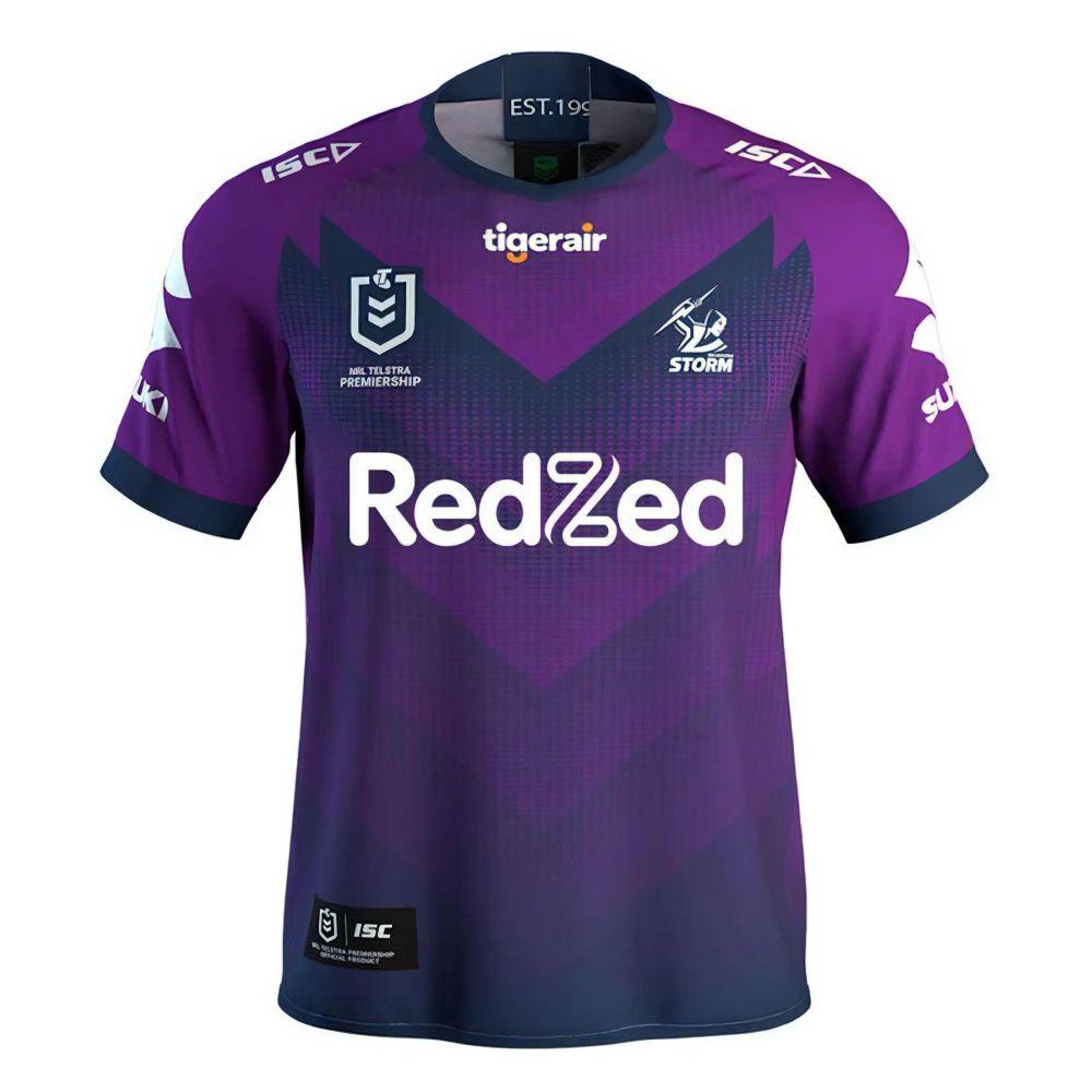 

Домашня регбійна майка Melbourne Storm 1998/2023/24 Чоловіча тренувальна майка Melbourne Storm до Дня пам яті АНЗАК Розмір S---6XL M