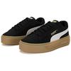Puma Smash Platform V3 SD Womens Sneakers Black White 391942-02