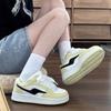 College Style Niche Bread Shoes Women's Tide Summer New Versatile Thick-soled Round Head Lace-up Board Shoes