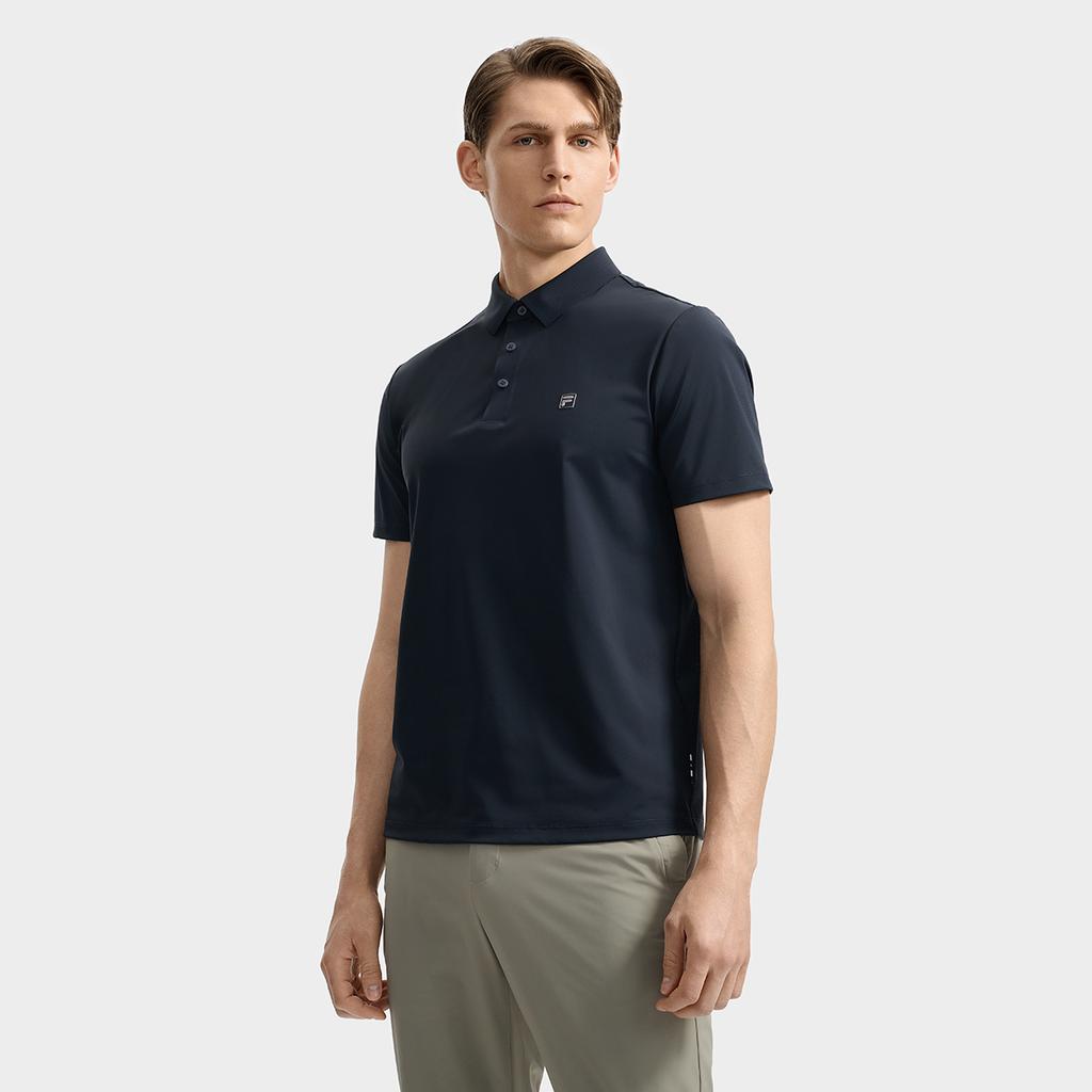 New FILA WHITE Polo Shirt Men's Legend Blue F11M533110F-NV