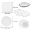 10-50pcs Disposable Shower Drain Hair Catcher Mesh  Drain Covers Floor Sink Strainer Filter Hair Stopper For Bathroom Kitchen