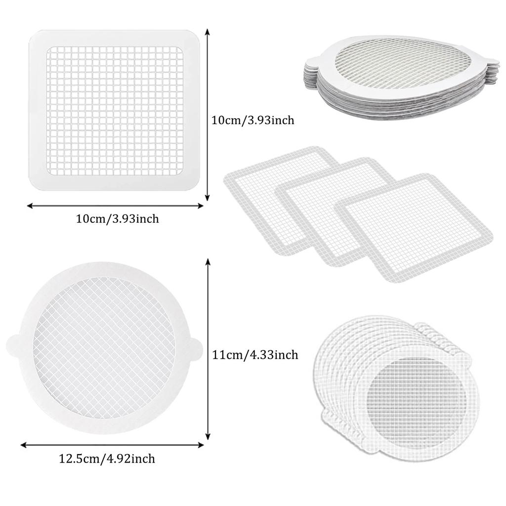 10-50pcs Disposable Shower Drain Hair Catcher Mesh Drain Covers Floor Sink Strainer Filter Hair Stopper For Bathroom Kitchen