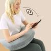 U-Shaped Memory Foam Reading Pillow for Bed Sofa, Removable Washable Cover, Backrest Cushion for Adults Study & Nap, Large Size