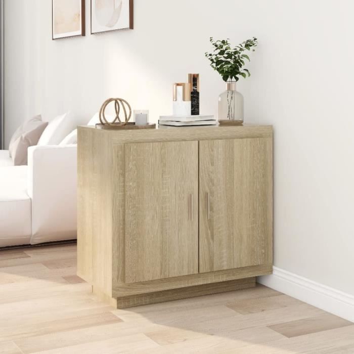 VidaXL Buffet Sonoma Oak 80x40x75 Cm Engineered Wood 811820