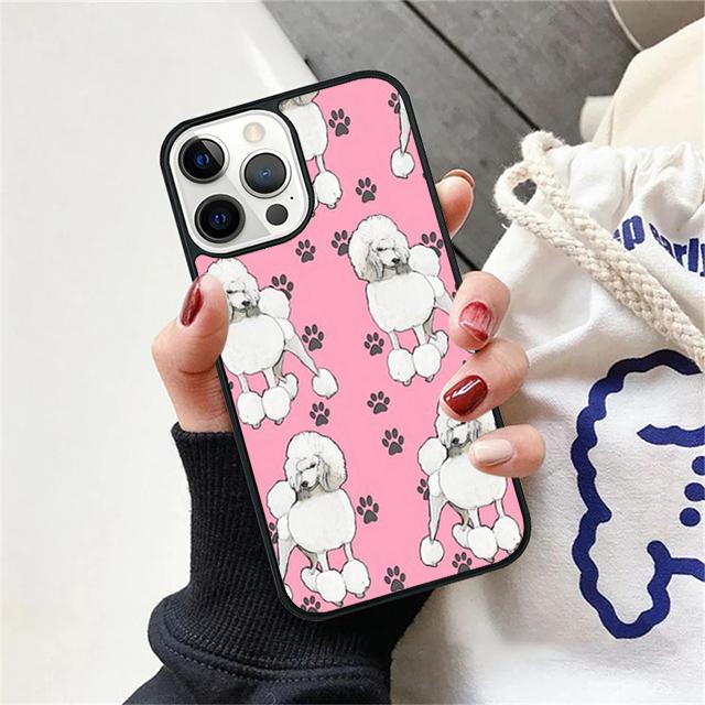 Poodles cartoon Girly Cute Coque Shell For iPhone 17 Air 15 16 14 13 12 Pro Max 11 Pro Max Plus Phone Case Cover