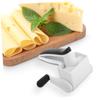 A95I-Stainless Steel& ABS Hand Crank Cheese Shredder With Rotating Drum, White Dishwasher Safe Rotary Cheese Grater
