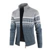 Men S Slim Fit Jacquard Long Sleeve Knit Cardigan Casual Daily Wear
