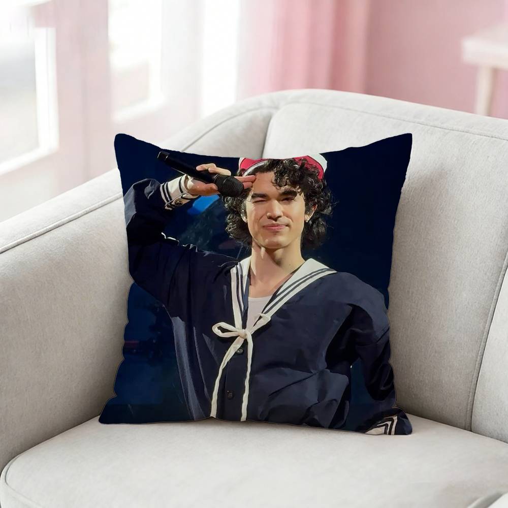 CConan Gray Wishbone Pillow Case Pattern Printed Pillowcase For Living Room Sofa Cushion Cover