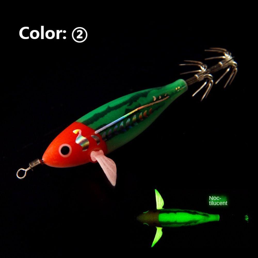 Lead Sinker Wood Shrimp Lures Jigs Hook Octopus Lure 2024 Squid Hook Simulation