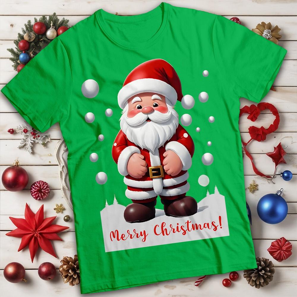

Merry Christmas Mens and Womens Santa Christmas T-Shirt Tee #MC 4XL