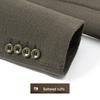 Men's Wool Blend Down Suit Collar Mid-Length Coat