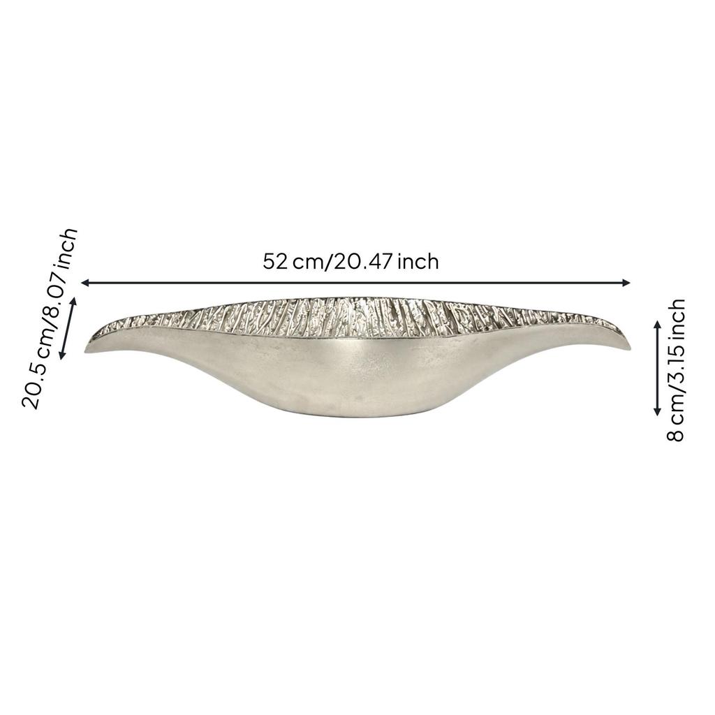 Aluminum Decorative Fruit Tray Versatile Leaf-Shaped
