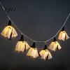 Reusable Holiday Seasonal Lights Halloween Ghost String Light, Hanging Fabric with Wizard Hat, Party Atmosphere Lighting Glowing Fairy for Fireplace