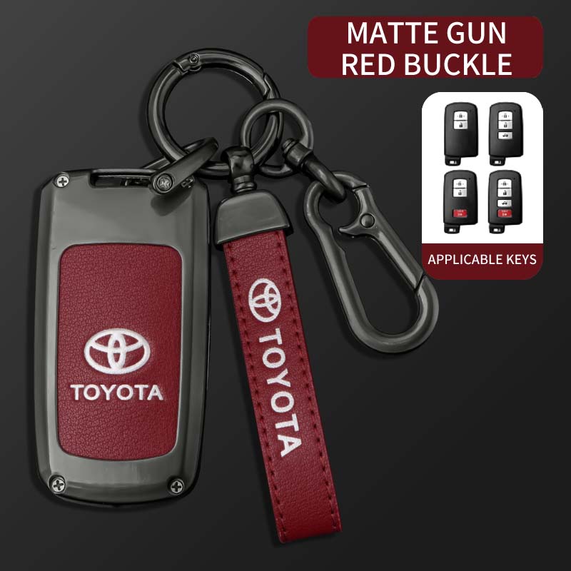 

Car Key Case Full Cover Styling Accessories For Toyota RAV4 Highlander Avalon Sequoia Tundra Tacoma 4Runner Land Cruise Prius