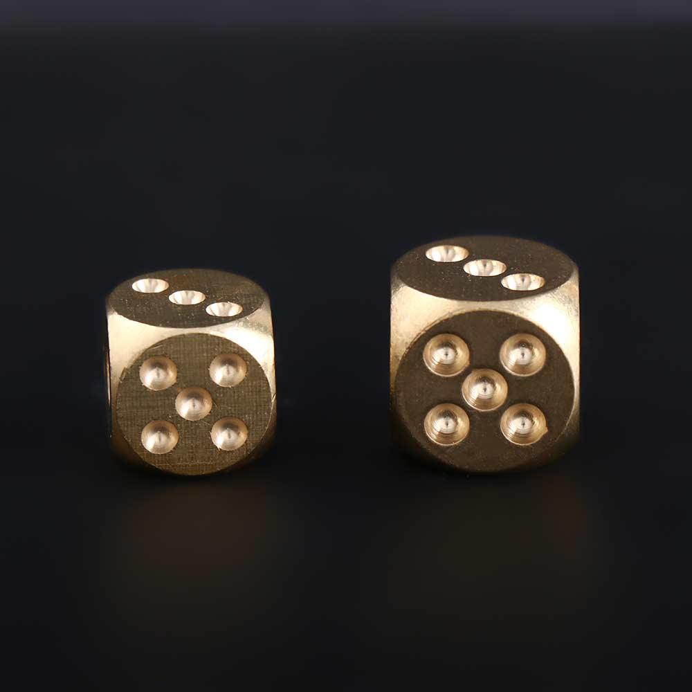 Bar Supplies Decorative Items Pure Copper Copper Dice Brass Dice Solid Dice Metal Solid Dice