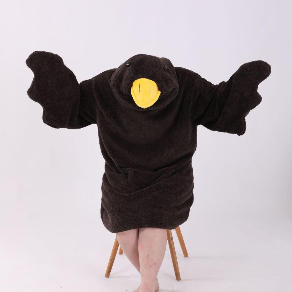 Pigiama con Oche in Pile Corallo Robe da Coppia – Spesso, Divertente, Lungo Camicia da Notte per Damigella d'Onore