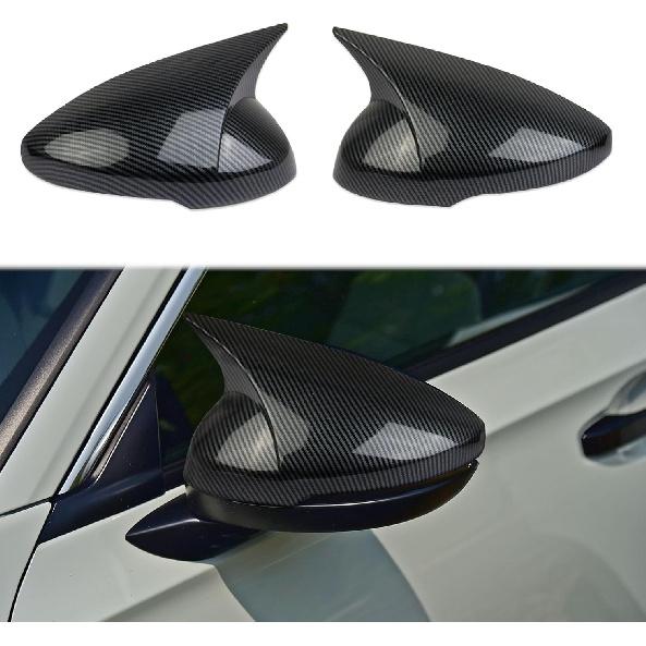 Seitenrückspiegel-Schutzabdeckung Formteil im Carbonfaser-Stil für 2023-2025 Acura Integra (Spiegelkappe - für ohne Blinker)
