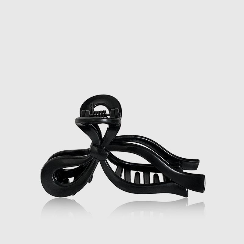 Soft Silicone Bow Hair Clip for Woman Simplicity Elegant Shark Clip Girl Ponytail Clip Hair Clamp