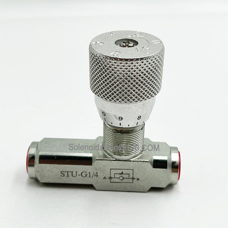 STU-G1/4 Hydraulic One Way Throttle Valve