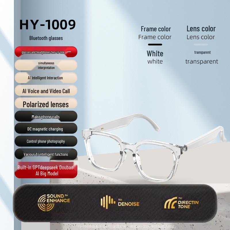 Smart AI Bluetooth Sunglasses with Multifunctional Headphones: Real-Time Translation, Calls, and Music Without Interference