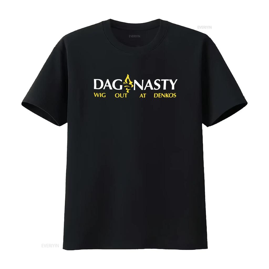 Mens Small Black Dag Nasty Wig Out T Shirt Stylish Print for Rock Fans Vintage Washed Fashion Soft Comfortable Streetwear