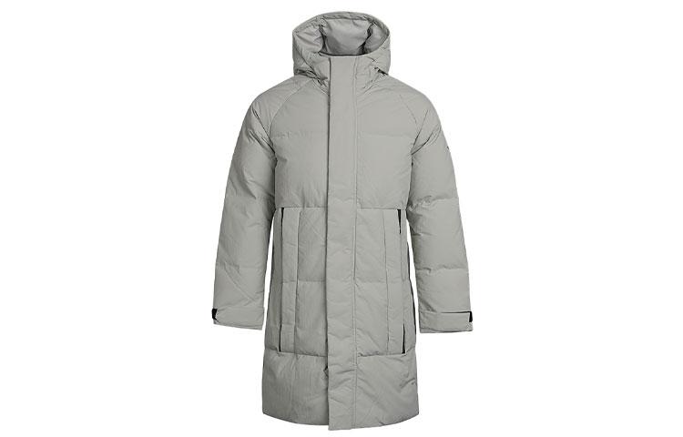 Adidas Down Jackets Men s Gray Hooded Moderate Other FT2489 S